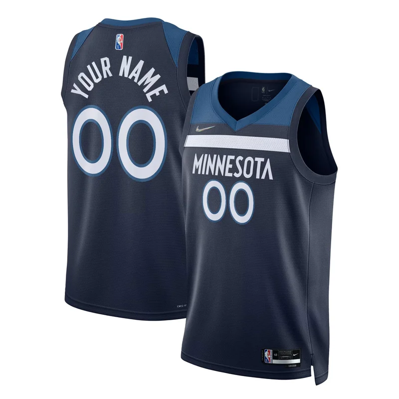 Jaden McDaniels 3 Minnesota Timberwolves Jersey Unisex Swingman - Icon Edition - Navy - Image 5