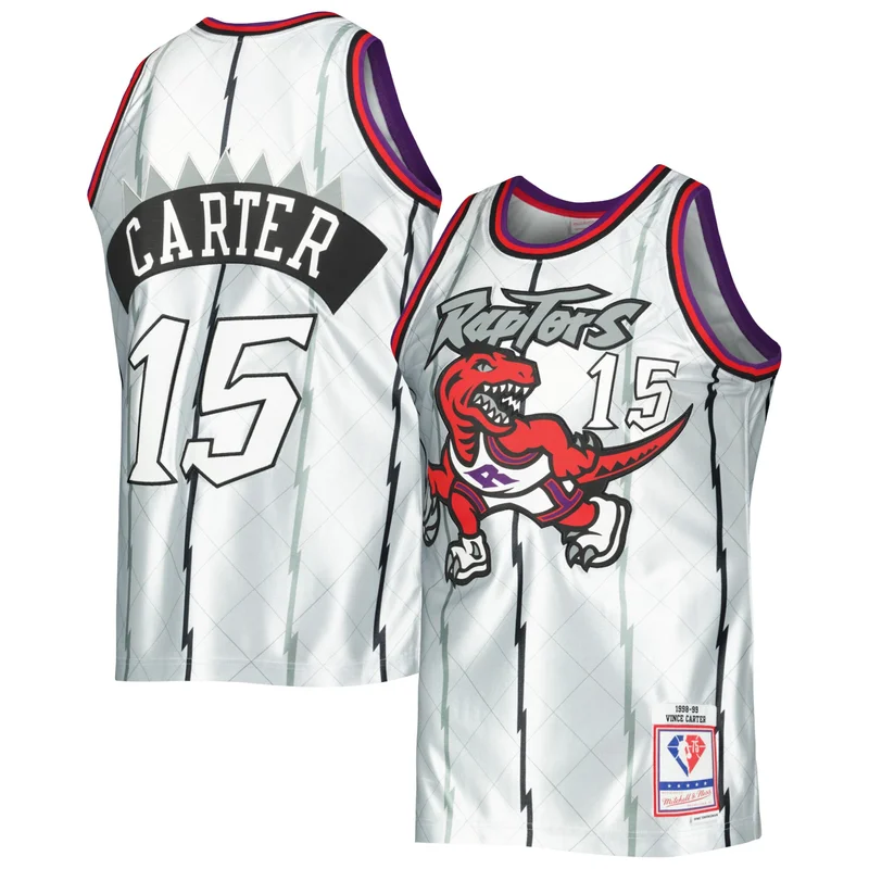 Tracy McGrady Toronto Raptors Jersey 1998 99 Galaxy Swingman - Purple - Image 5