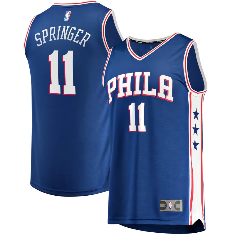 Buddy Hield Philadelphia 76ers Jersey Fast Break Player - Icon Edition - Royal - Image 3