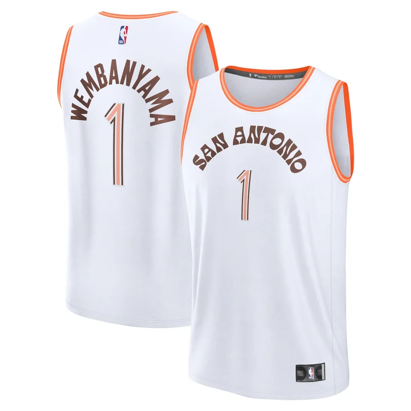 Victor Wembanyama San Antonio Spurs Jersey Fast Break - White - City Edition