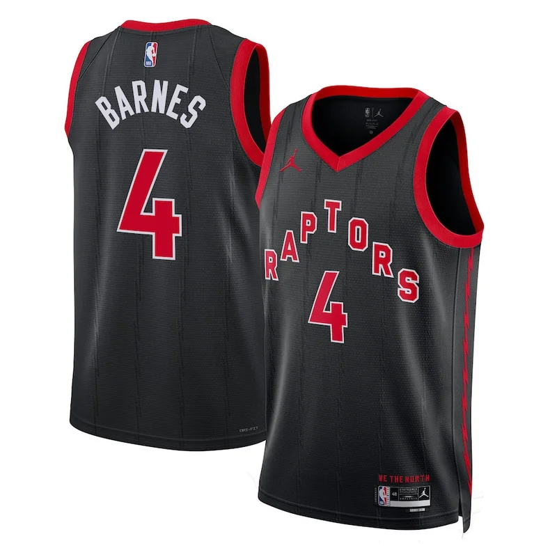 OG Anunoby 3 Toronto Raptors Jersey Swingman - City Edition - Black - Image 3