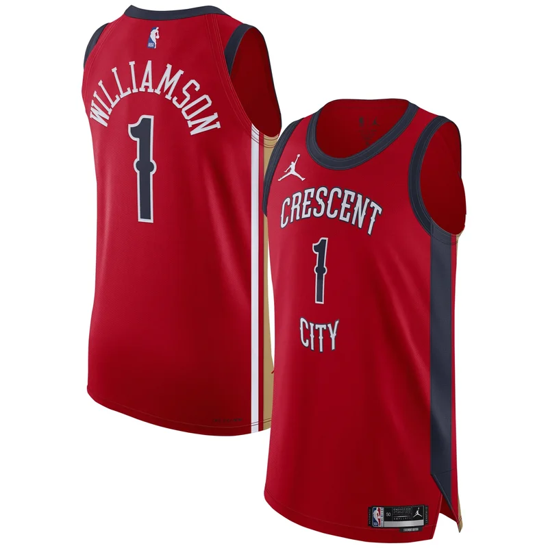 Zion Williamson New Orleans Pelicans Jersey Fast Break Red - Statement Edition - Image 5
