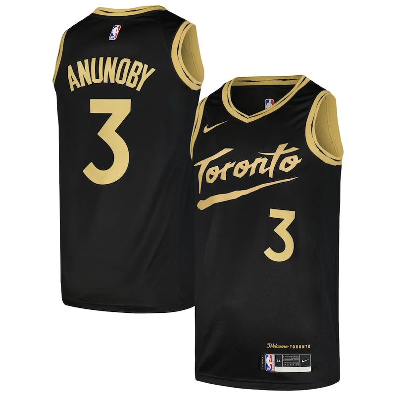 OG Anunoby 3 Toronto Raptors Jersey Swingman - City Edition - Black