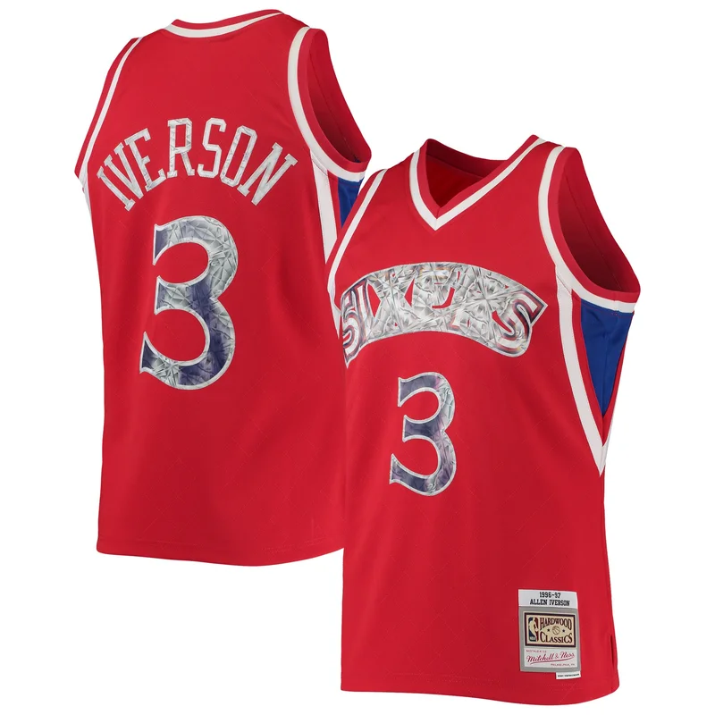 Philadelphia 76ers Jersey 1996 97 Hardwood Classics Asian Heritage 6.0 Swingman Throwback Player - Image 2