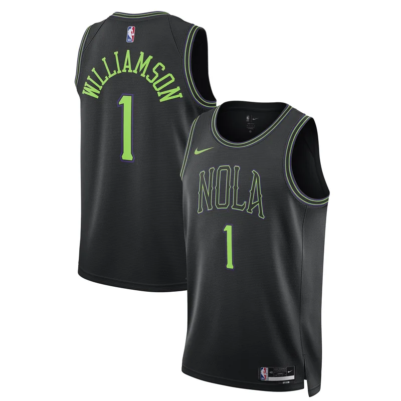 Zion Williamson New Orleans Pelicans Jersey 2021 22 Swingman - City Edition - White - Image 4