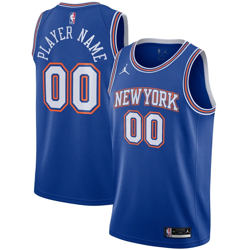 New York Knicks Jersey Jordan Brand Swingman Custom - Statement Edition - Blue