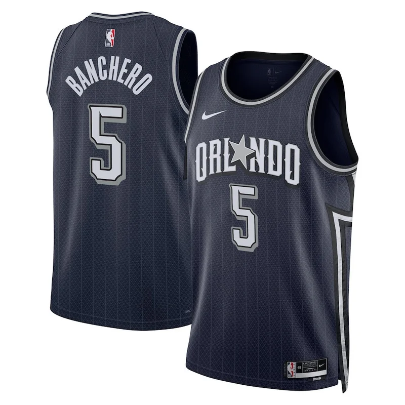 Markelle Fultz 20 Orlando Magic Jersey 2023/24 City Edition Swingman - Navy - Image 2