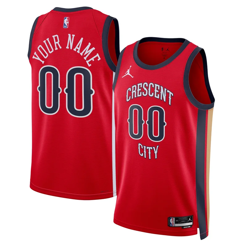 New Orleans Pelicans Jersey Jeremiah Fears Navy 2025 Draft First Round Pick Fast Break - Image 5