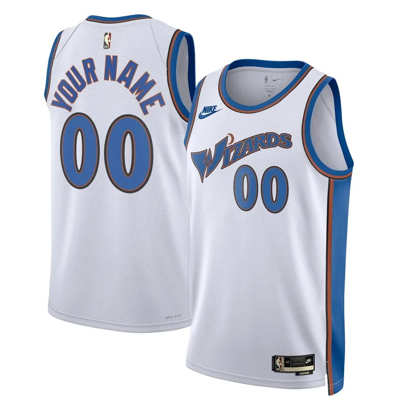Washington Wizards Jersey 2021 22 Diamond Swingman Custom - Icon Edition - Red - Image 3