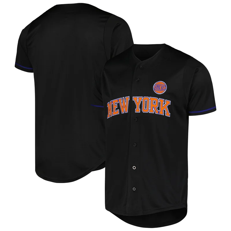 Allan Houston New York Knicks Jersey Hardwood Classics Swingman - Blue - Image 5
