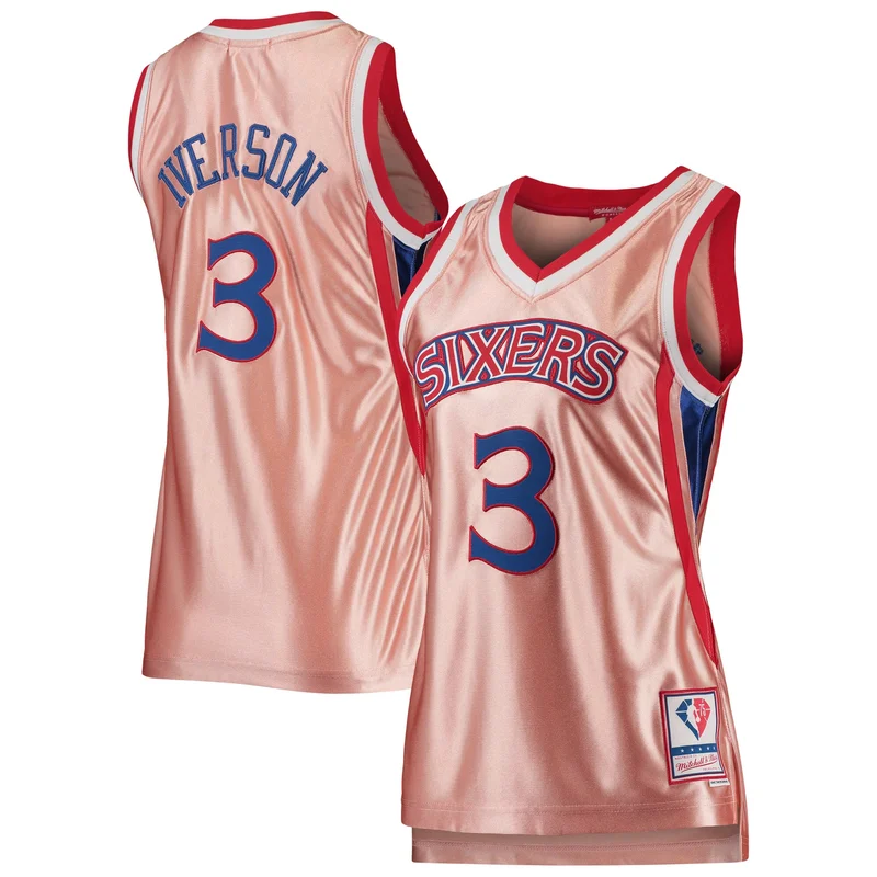 Allen Iverson Philadelphia 76ers Jersey 2000 01 Hardwood Classics Swingman - - Image 3