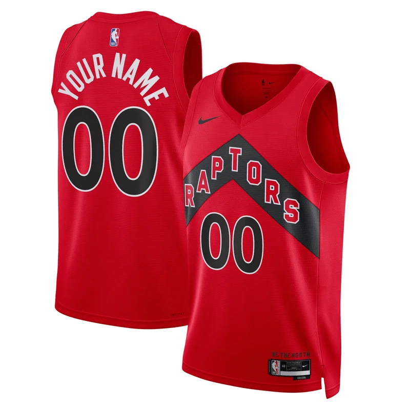 Toronto Raptors Jersey 2021 22 Diamond Swingman Custom - Icon Edition - Red - Image 3