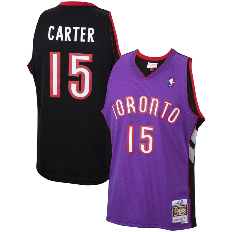 Vince Carter Toronto Raptors Jersey 1998 99 Hardwood Classics - White - Image 5