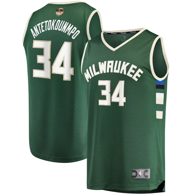 Grayson Allen Milwaukee Bucks 2021/22 Fast Break Jersey - Icon Edition - Hunter Green NBA - Image 3
