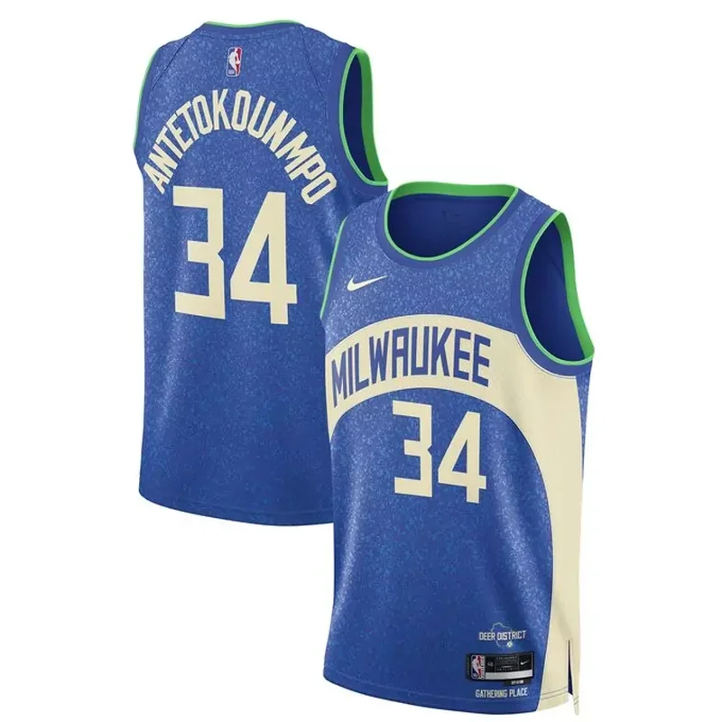 Milwaukee Bucks Fast Break Custom Jersey Hunter Green Icon Edition - Image 3