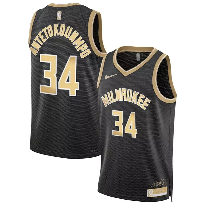 Giannis Antetokounmpo Milwaukee Bucks Unisex Select Series Jersey Black