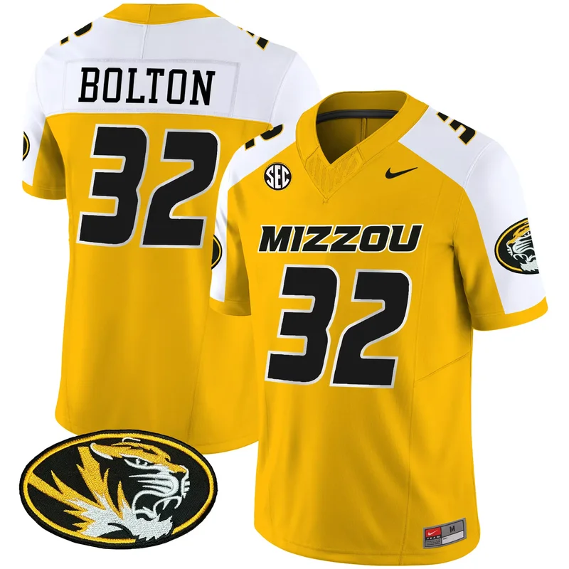 Gold Alternate Nick Bolton missouri tigers jersey all stitched - Image 5