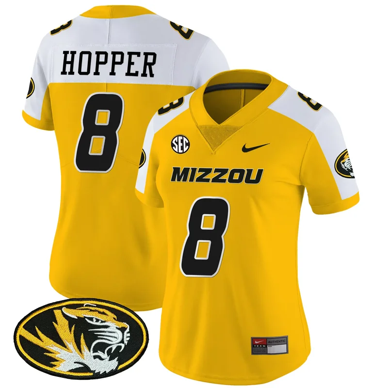 Black Luther Burden III missouri tigers Gold jersey all stitched - Image 3