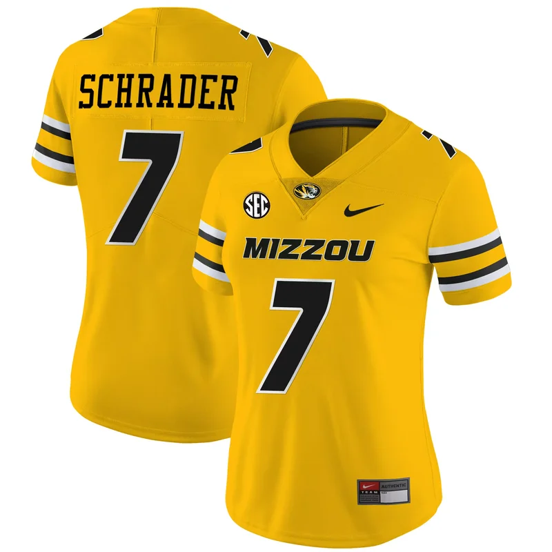 Black #1 Team missouri tigers Gold jersey all stitched - Image 2