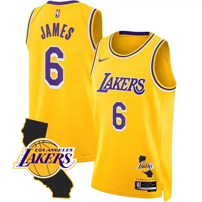 City LeBron James los angeles lakers 2023 jersey collection all stitched - Image 4