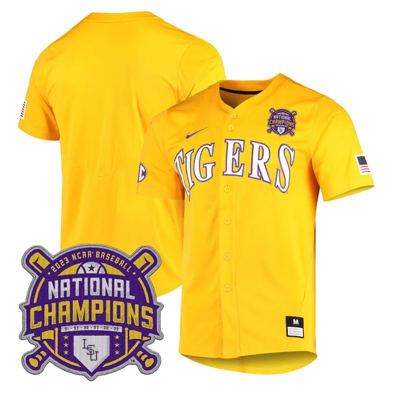 Black Gold Noah Cain lsu tigers Black Gold jersey all stitched - Image 2