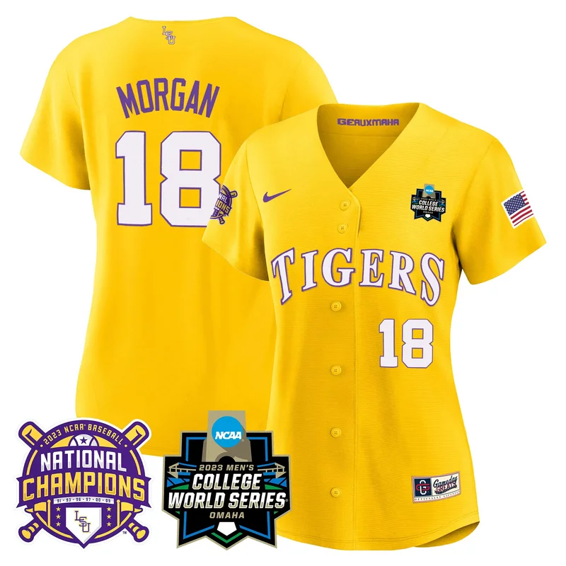 Black Team lsu tigers 2023 national champions Gold cool jersey v2 all stitched - Image 2