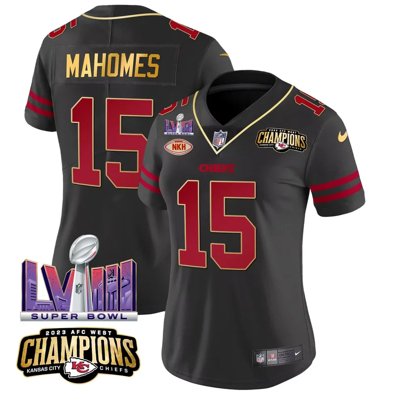Black Alternate Nick Bolton kansas City chiefs super bowl lviii back 2 back Gold patch jersey all stitched - Image 5