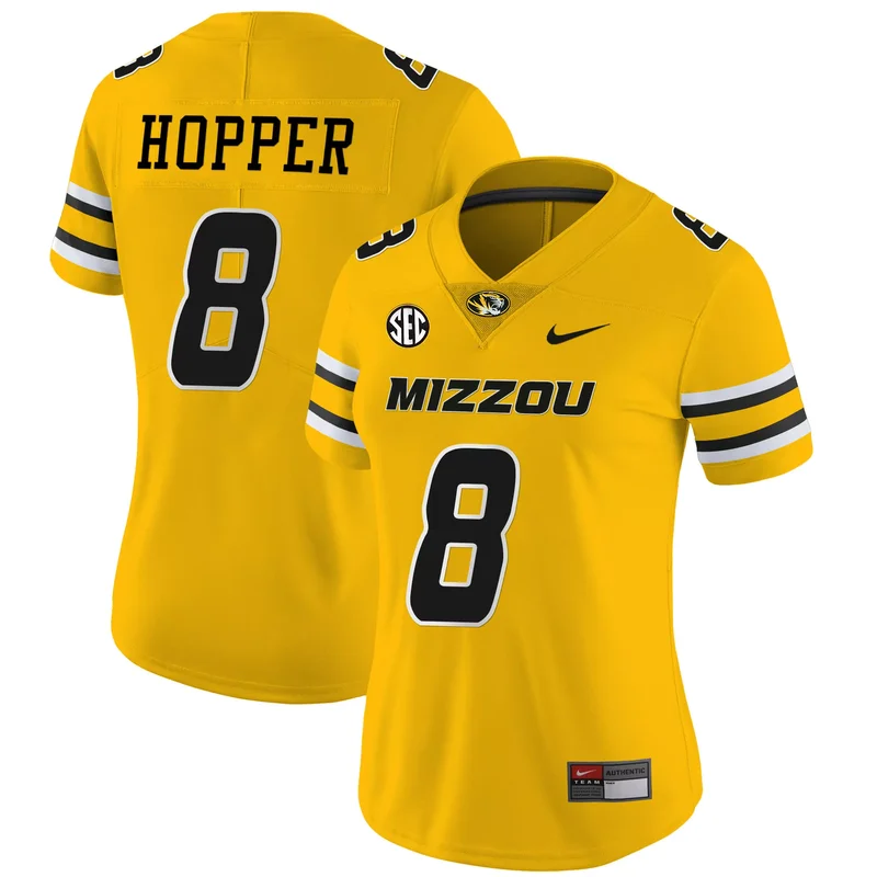 Black #1 Team missouri tigers Gold jersey all stitched - Image 3