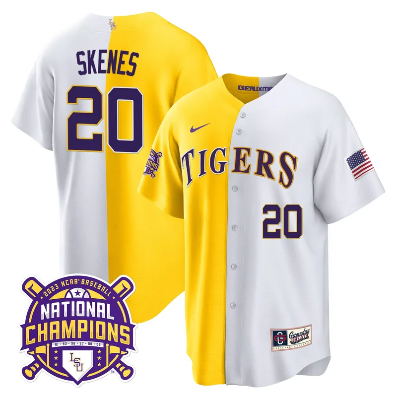 Gold Tre Morgan lsu tigers 2023 national champions Gold cool jersey v4 all stitched - Image 4