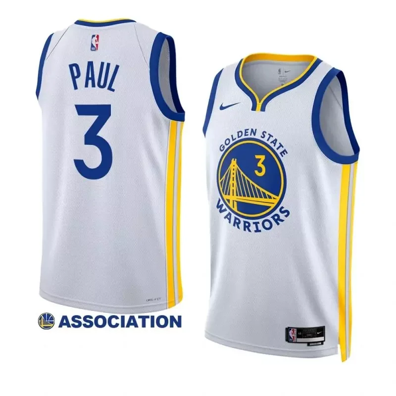 golden state warriors #3 chris paul association edition 2022 23 white swingman.webp Basketball jersey
