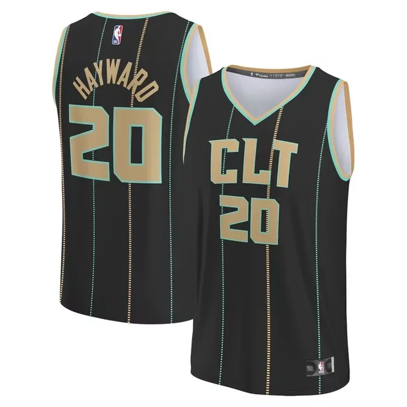 Alonzo Mourning Charlotte Hornets Classics 1992/93 Split Jersey Teal/Purple - Image 2