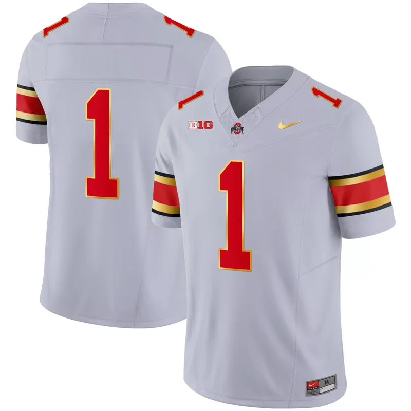 Black C.J. Stroud ohio state buckeyes Gold jersey all stitched - Image 5