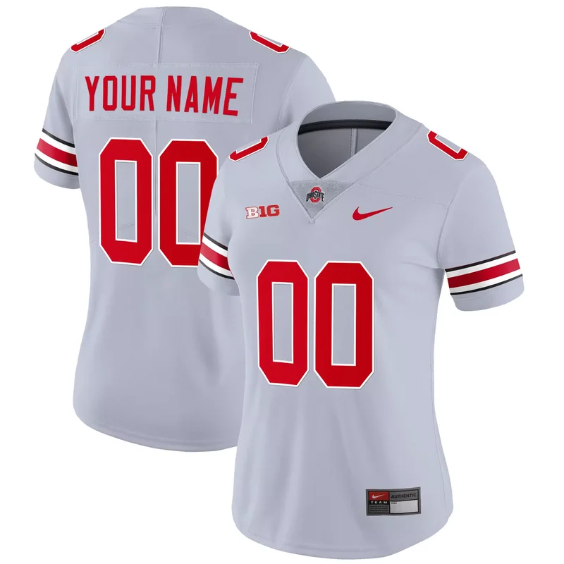 Gray ohio state buckeyes player custom jersey all stitched