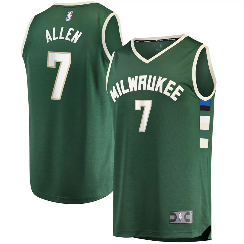 Grayson Allen Milwaukee Bucks 2021/22 Fast Break Jersey - Icon Edition - Hunter Green NBA