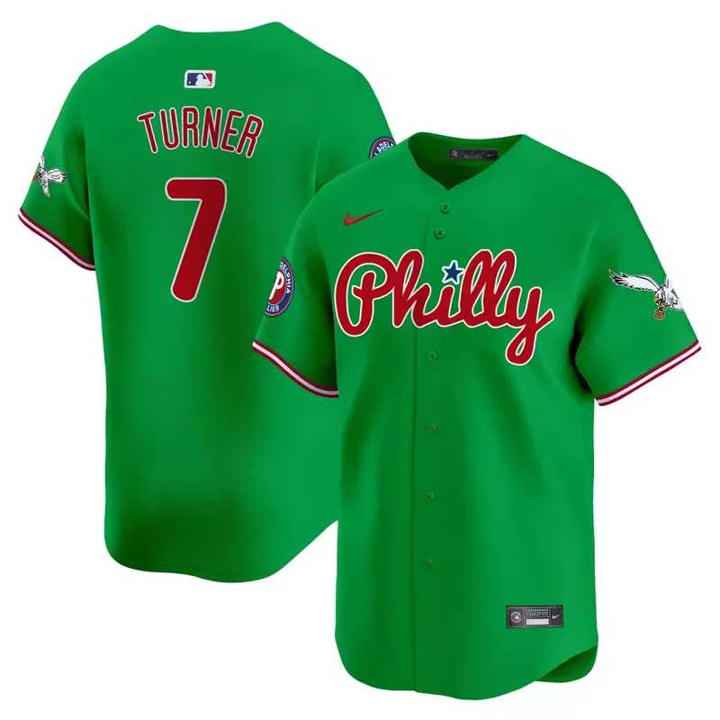 Green Bryce Harper Phillies Eagles Vapor Premier Limited Jersey All Stitched - Image 3