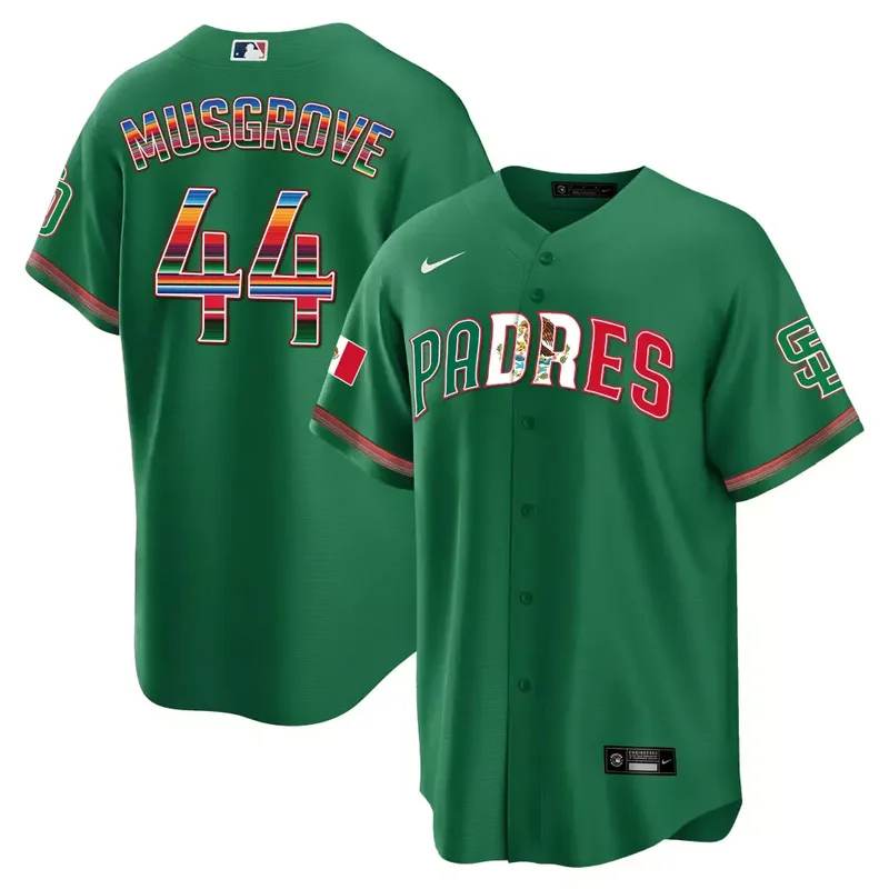 Green Fernando Tatis Jr San Diego Padres Mexico Cool Base Limited Jersey V2 All Stitched - Image 5