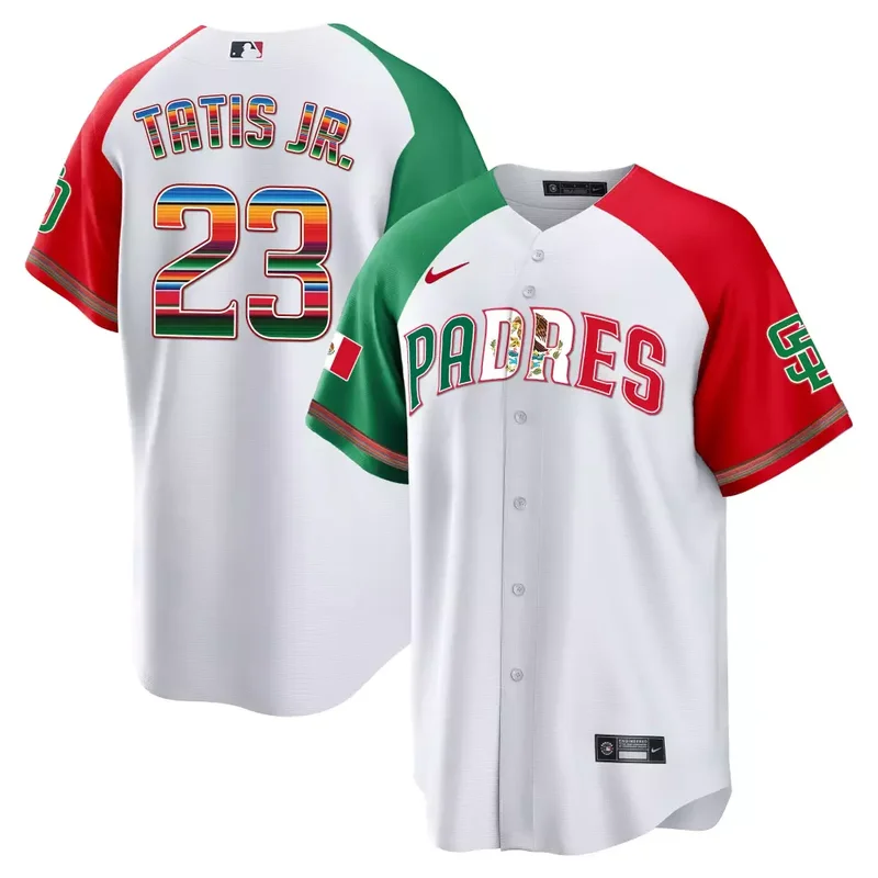 Green Jorge Cantu San Diego Padres Mexico Cool Base Limited Jersey V2 All Stitched - Image 3