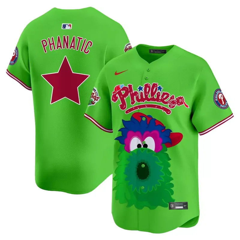 Green Phanatic Unisex Phillies Phanatic Vapor Premier Jersey V2 Printed