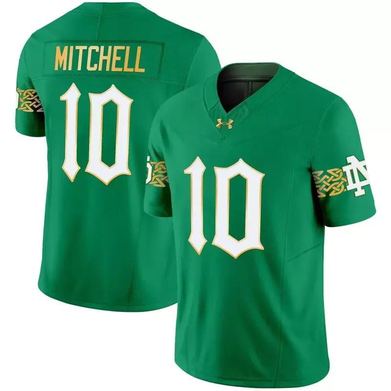 Green Rylie Mills Notre Dame Fighting Irish 2024 Vapor Limited Jersey V2 All Stitched - Image 5