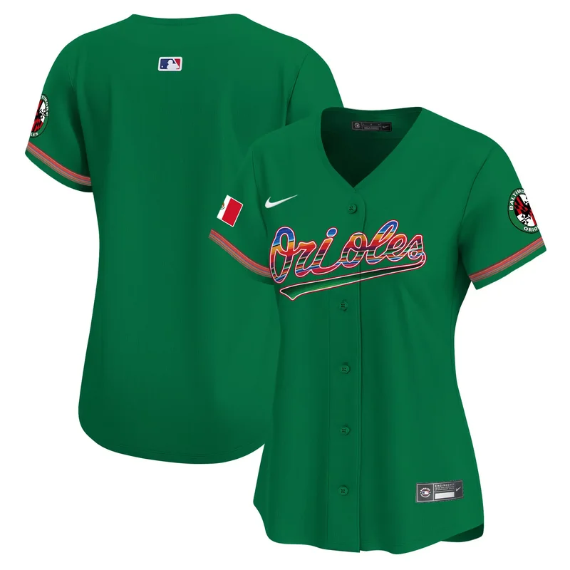 Green Team baltimore orioles mexico jersey all stitched