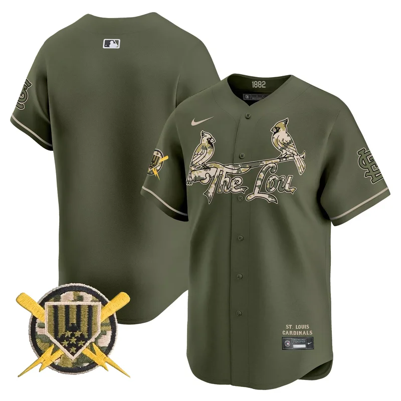 Gray st. louis cardinals memorial vapor custom jersey all stitched - Image 3