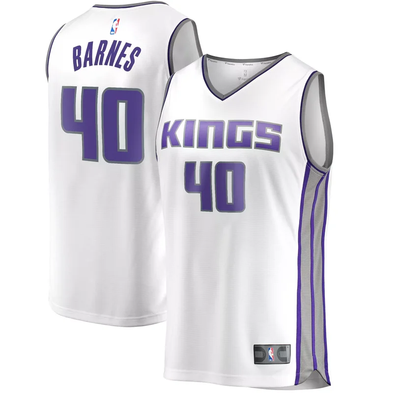 Harrison Barnes Sacramento Kings Fast Break Player Jersey - Association Edition - White NBA - Image 2