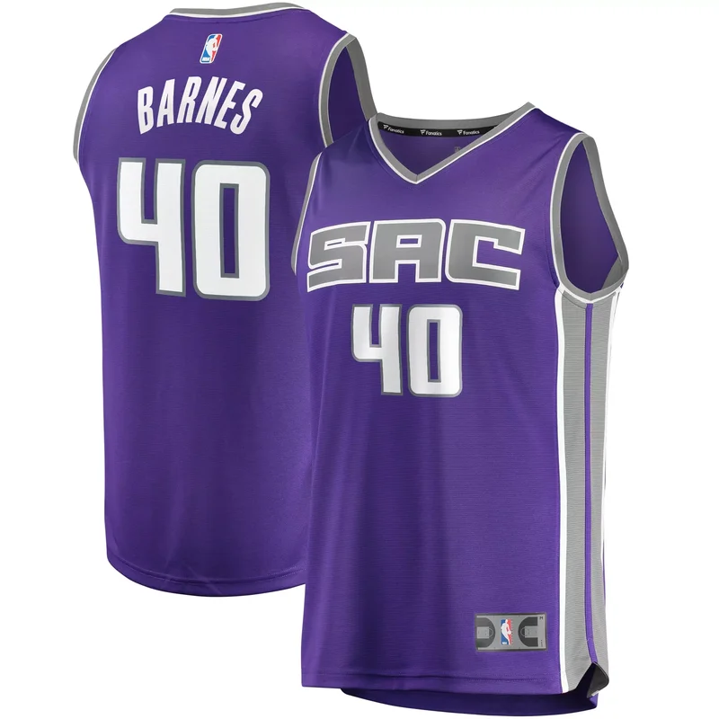 Harrison Barnes Sacramento Kings Fast Break Player Jersey Purple Icon Edition NBA