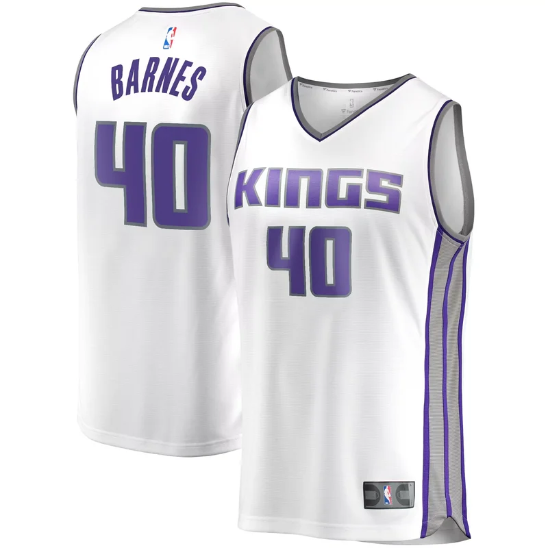 Harrison Barnes Sacramento Kings Fast Break Player Jersey - Association Edition - White NBA - Image 4