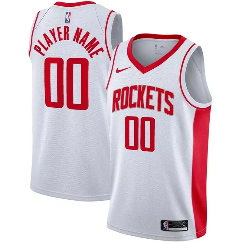 Houston Rockets 2020/21 Custom Jersey Association Edition White