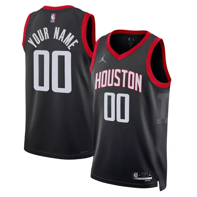 Houston Rockets Jordan Brand Unisex 2022/23 Custom Jersey Statement Edition Black