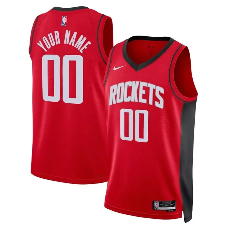 Houston Rockets Unisex Custom Jersey Red Icon Edition