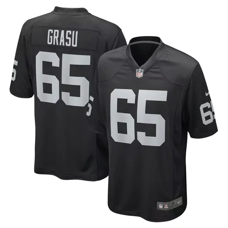 Hroniss Grasu Las Vegas Raiders Game Player Jersey Black