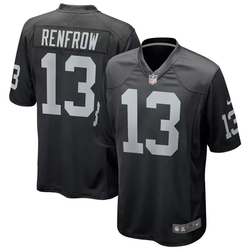 Hunter Renfrow Las Vegas Raiders Game Player Jersey Black