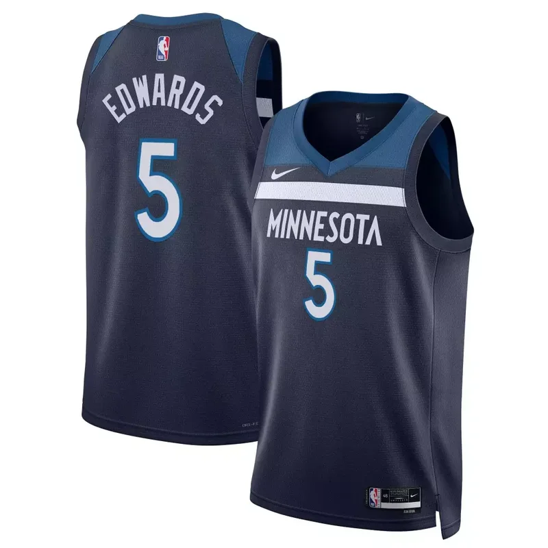 Icon Anthony Edwards Minnesota Timberwolves Swingman Jersey All Stitched